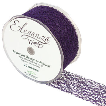 Web Ribbon 50mm x 20m Purple No.36 - Ribbons